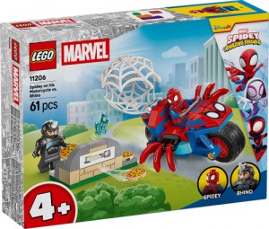 11206 Marvel Spidey Sulla Moto Contro Rhino